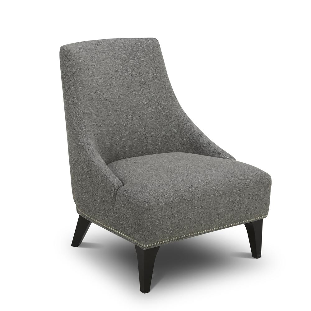 Upholstered Accent Chair - Charcoal Eclectic Multi. Picture 1