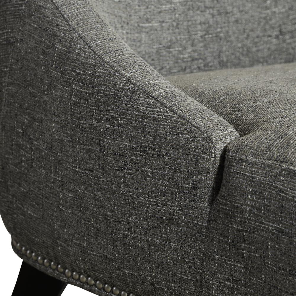 Upholstered Accent Chair - Charcoal Eclectic Multi. Picture 7