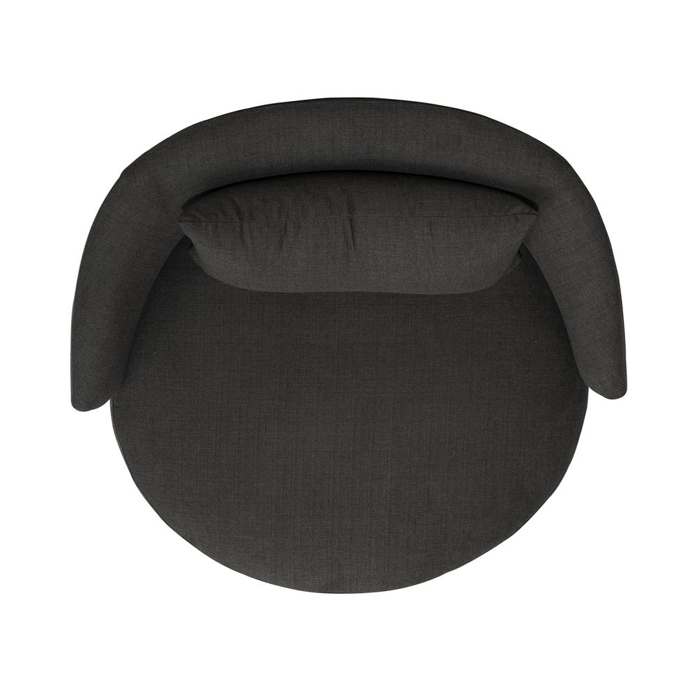 Uph Swivel Cuddler Chair - Charcoal Eclectic Multi. Picture 7