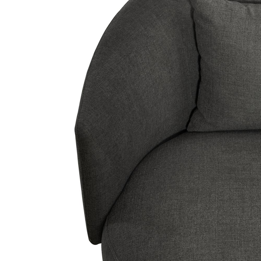 Uph Swivel Cuddler Chair - Charcoal Eclectic Multi. Picture 8