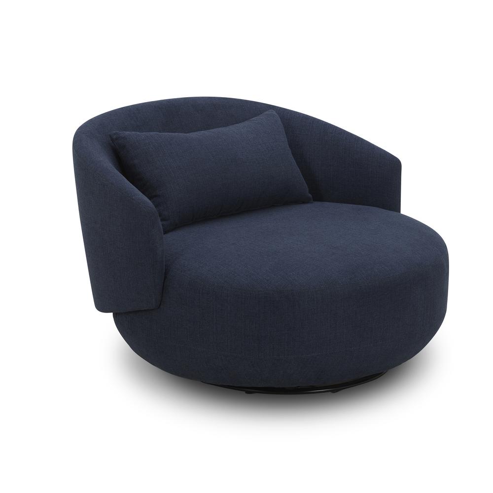 Uph Swivel Cuddler Chair - Midnight Eclectic Multi. Picture 1