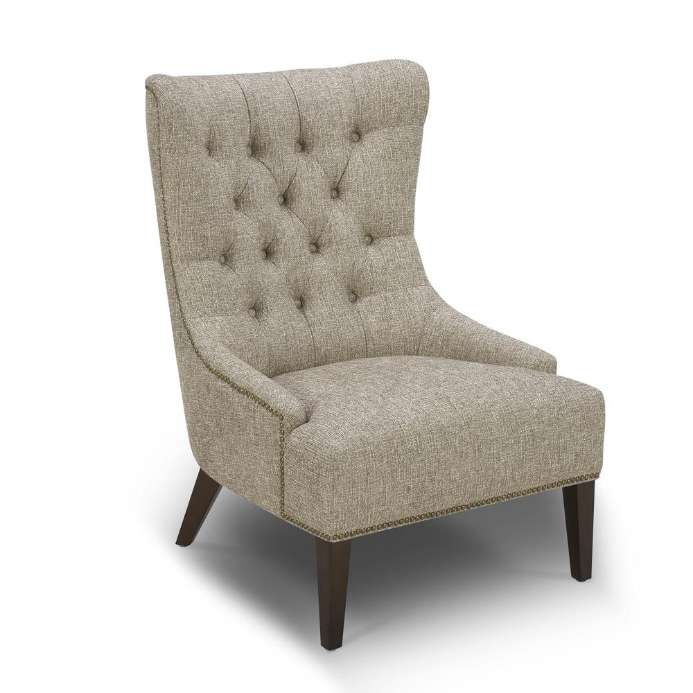 Upholstered Accent Chair - Cocoa Eclectic Multi. Picture 1