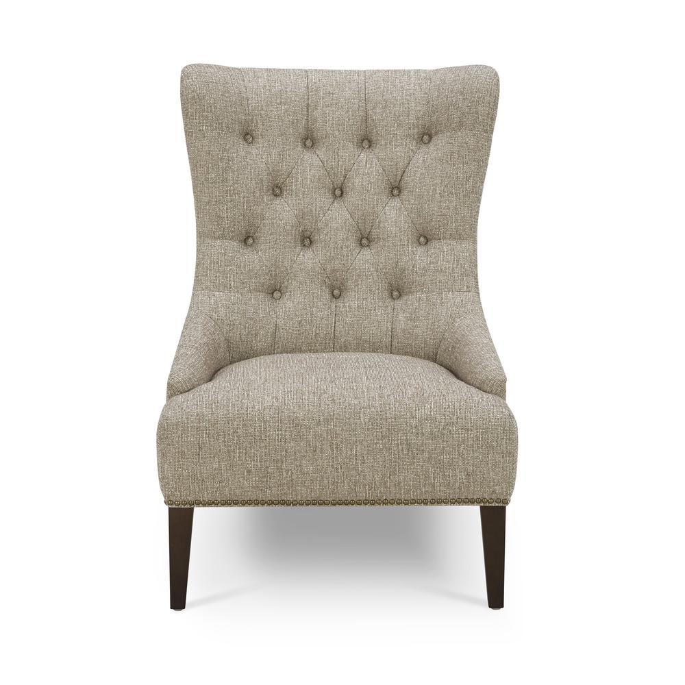 Upholstered Accent Chair - Cocoa Eclectic Multi. Picture 4