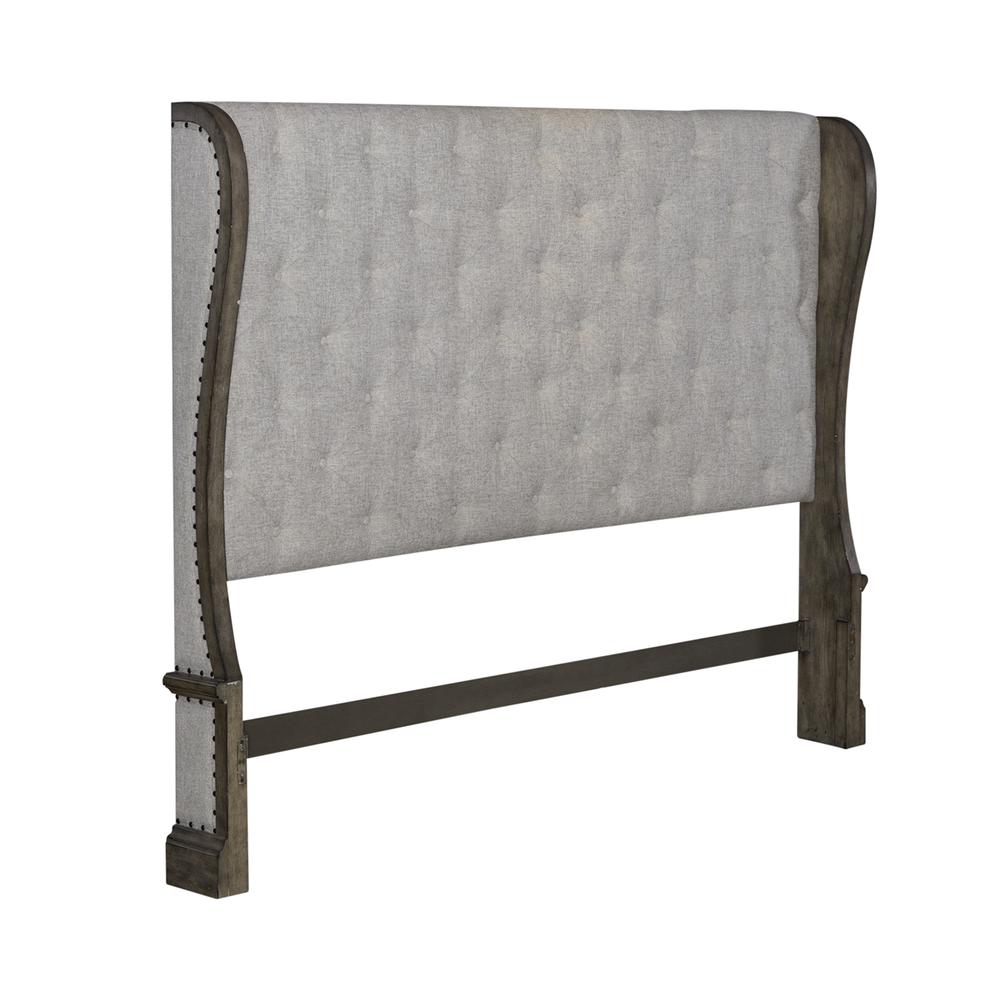King Shelter Headboard Traditional Brown. Picture 1