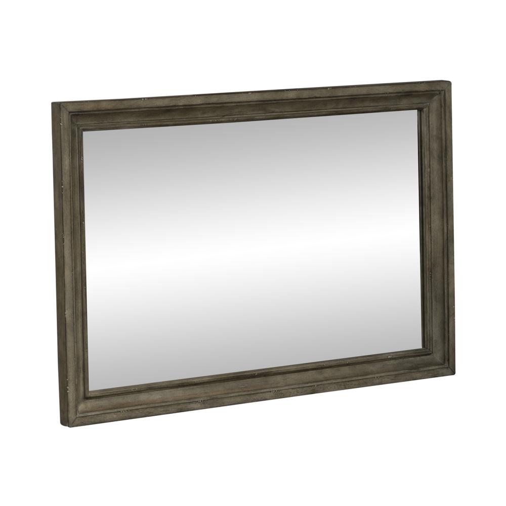 Liberty Furniture Town and Country Landscape Mirror in Dusty Taupe. Picture 1