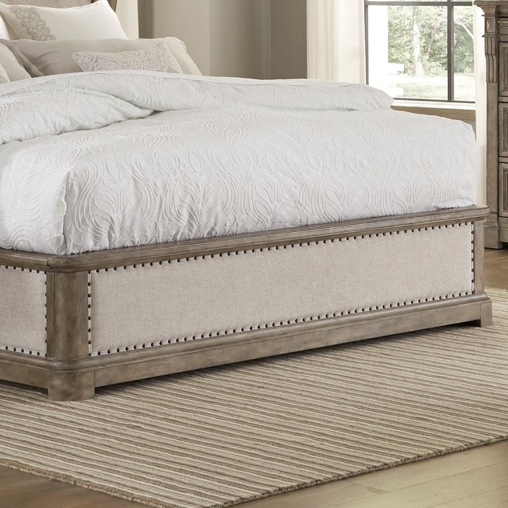 Liberty Furniture Town and Country King Shelter Bed in Dusty Taupe Finish. Picture 3