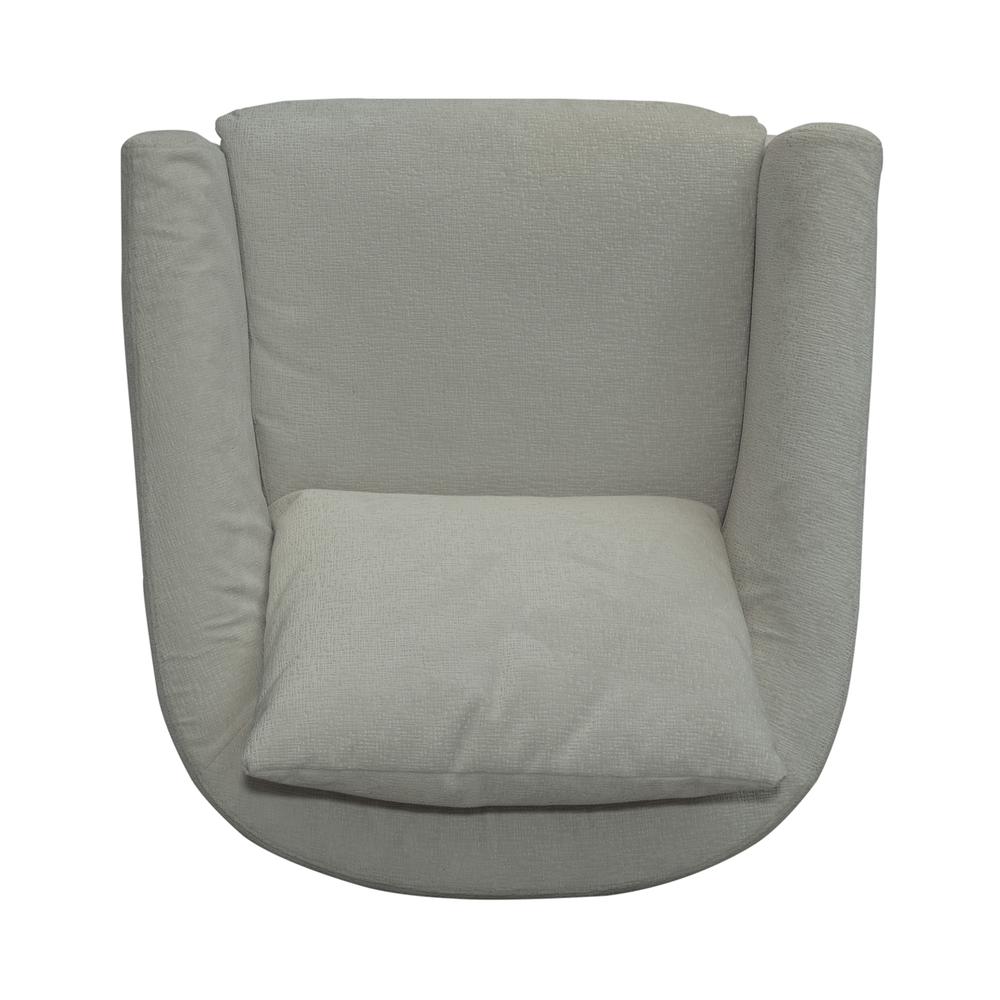 Uph Swivel Accent Chair - Ivory Eclectic White. Picture 10