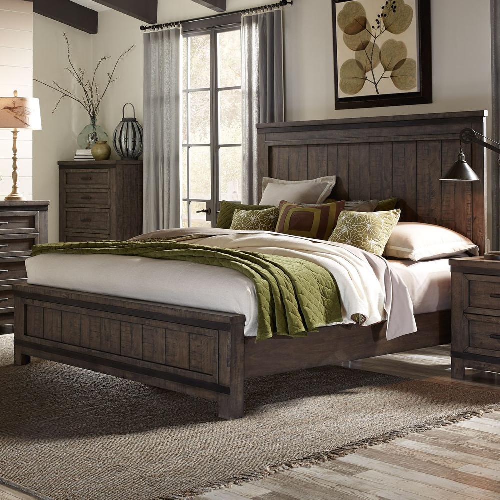 King California Panel Bed. Picture 1