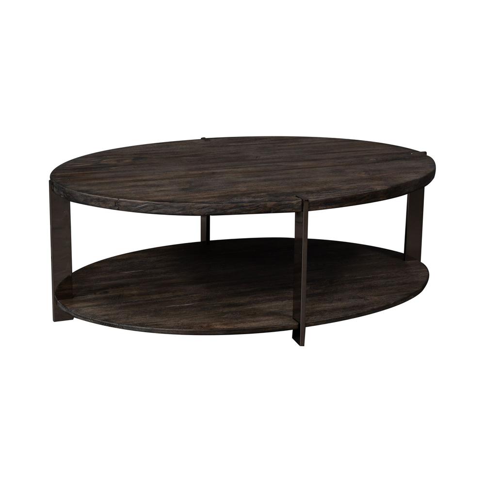 Oval Cocktail Table. Picture 1