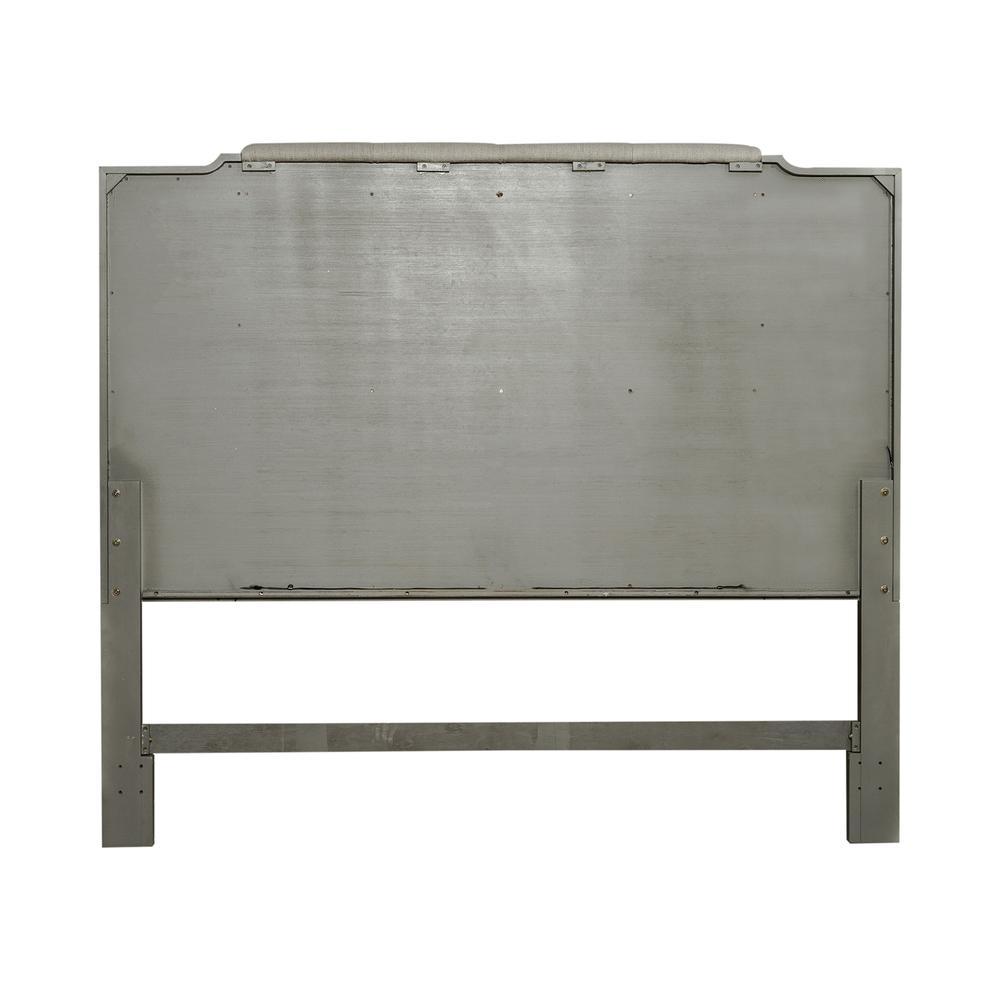 King Uph Panel Headboard Contemporary Grey. Picture 4