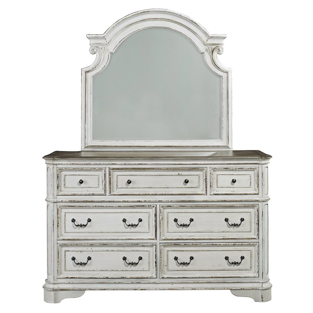 King California Panel Bed, Dresser & Mirror, Chest, Night Stand. Picture 1