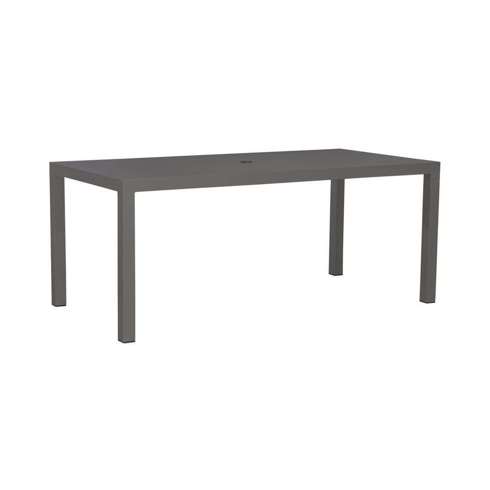Outdoor Rectangular Leg Table - Granite Transitional Grey. Picture 1