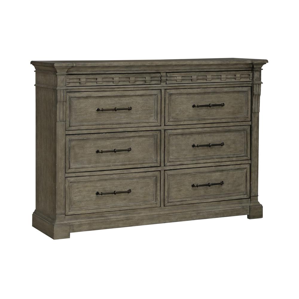 Liberty Furniture Town and Country 8 Drawer Dresser in Dusty Taupe. Picture 2