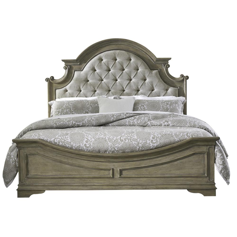 Magnolia Manor Queen Uph Bed. Picture 2