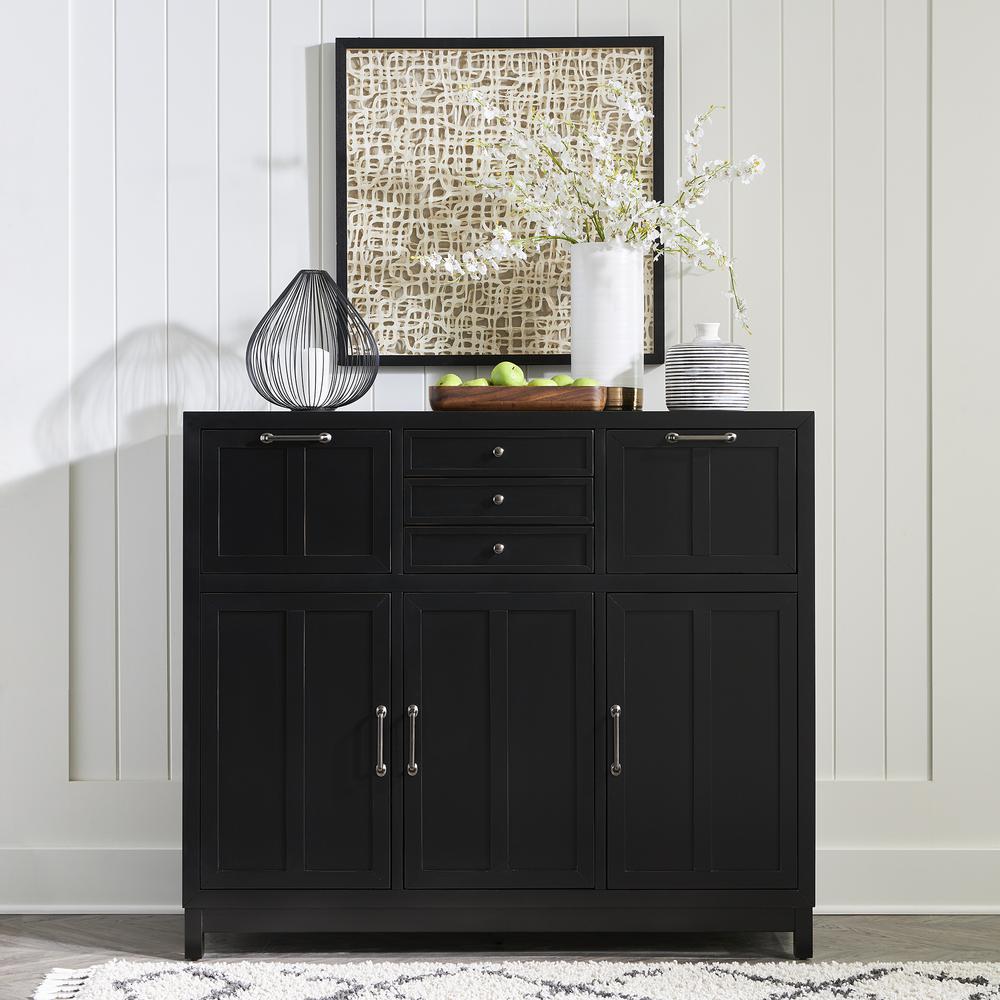 Liberty Furniture Capeside Cottage Buffet - Black. Picture 1