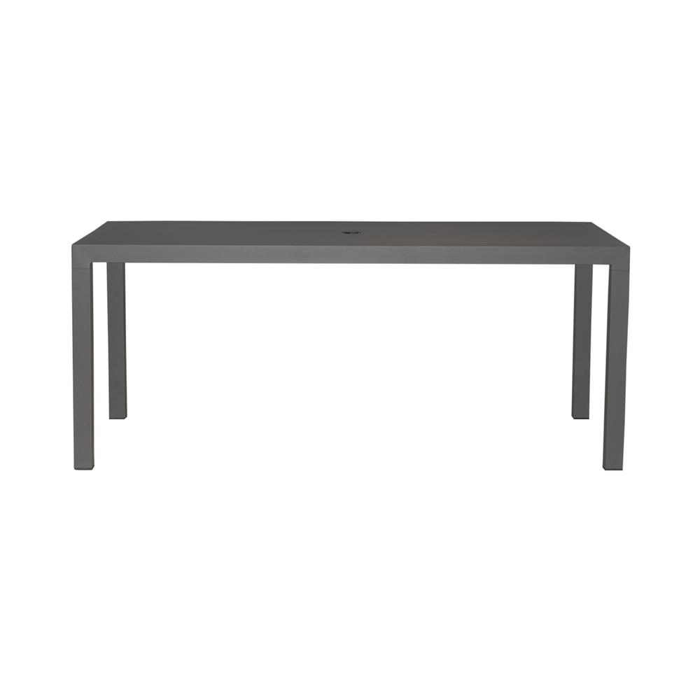 Outdoor Rectangular Leg Table - Granite Transitional Grey. Picture 2