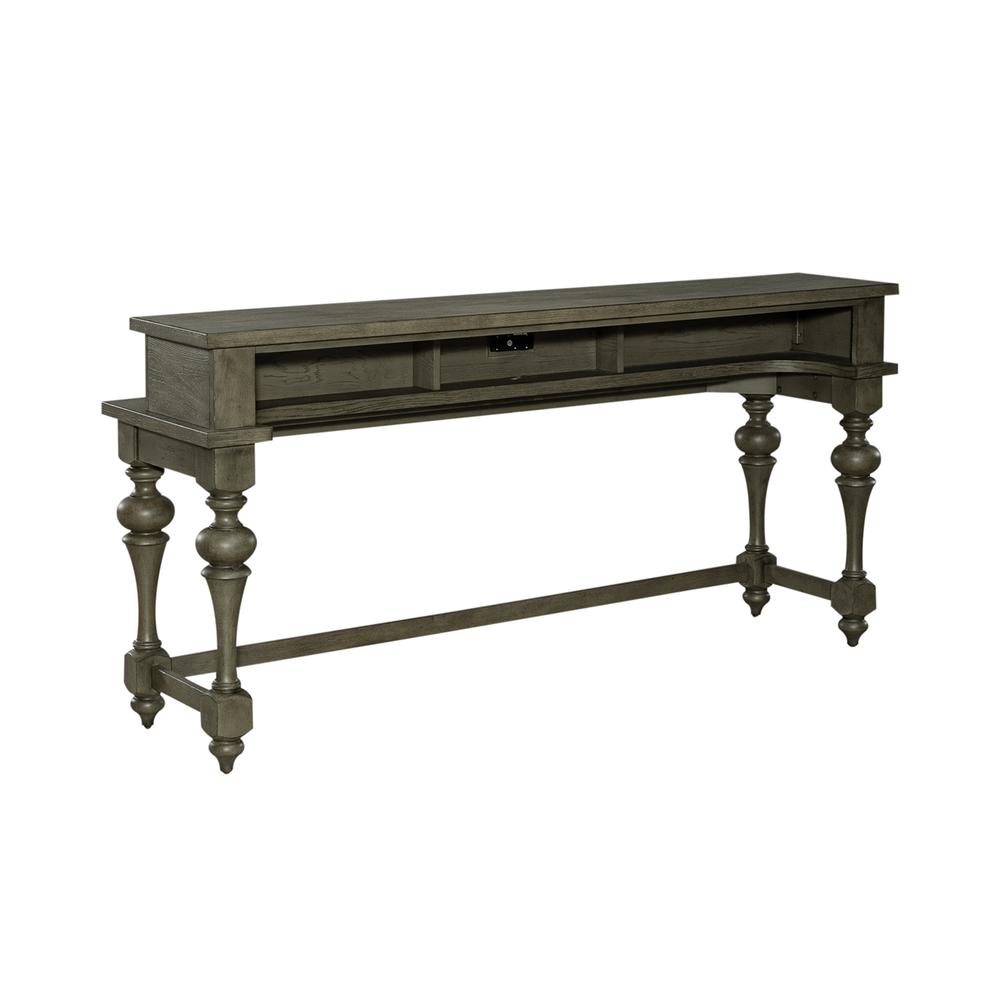 Liberty Furniture Americana Farmhouse Console Bar Table - Dusty Taupe. Picture 2