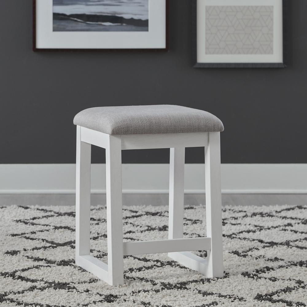 Uph Console Stool Contemporary White. Picture 1
