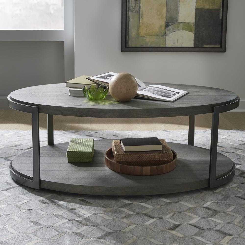 Oval Cocktail Table. Picture 2