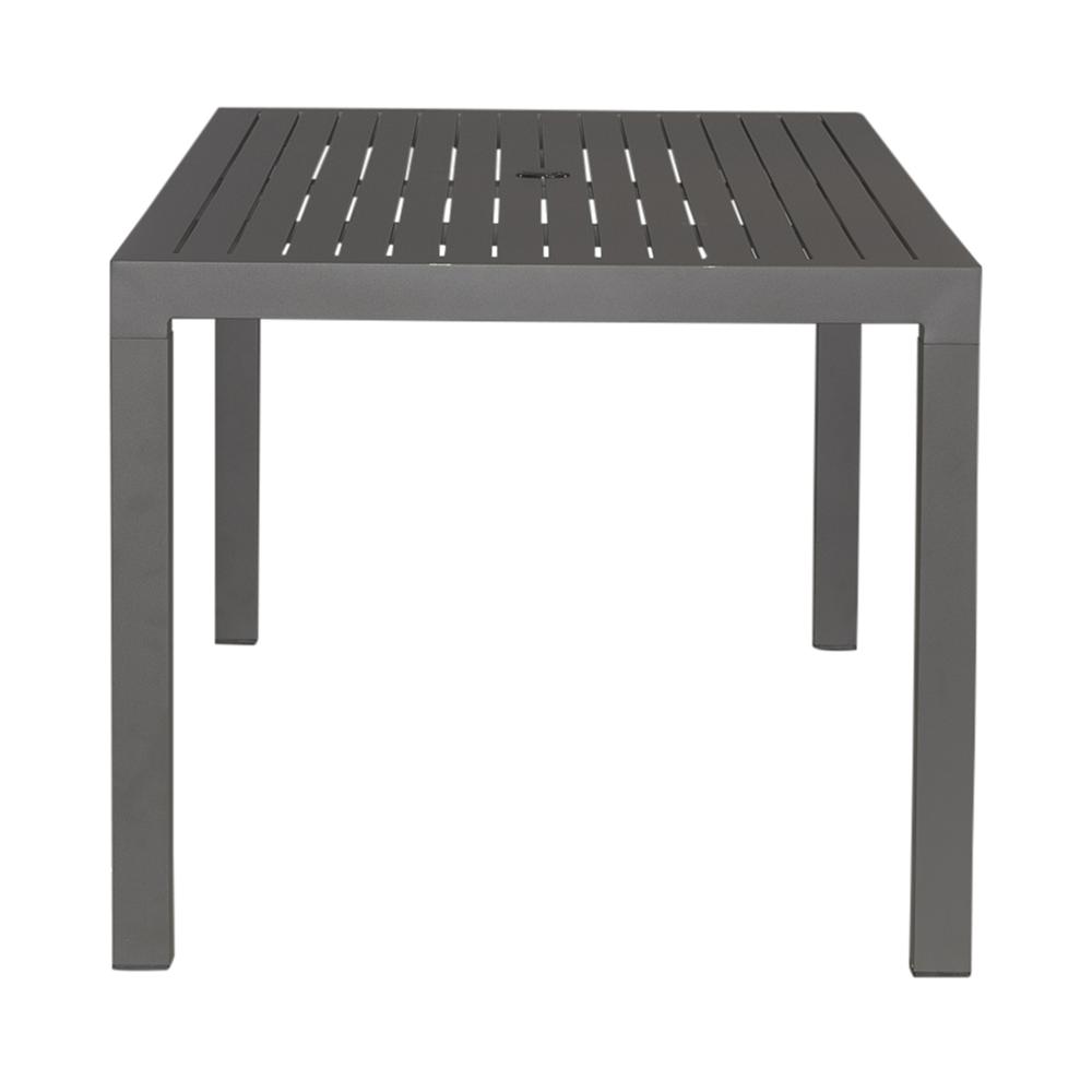 Outdoor Rectangular Leg Table - Granite Transitional Grey. Picture 3