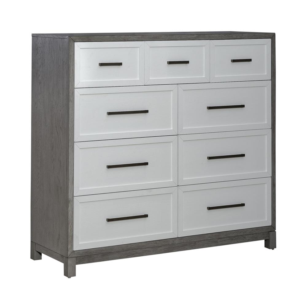 Palmetto Heights 9 Drawer Chesser in Shell White and Driftwood Finish. Picture 2