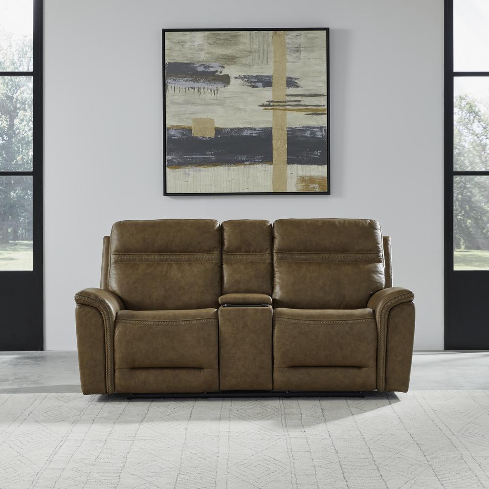 Dual Reclining Loveseat w/ Console, Power Headrest, Lumbar with Zero Gravity. Picture 2