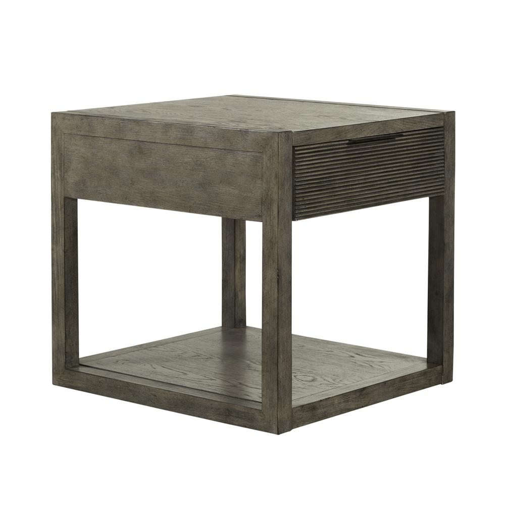 Liberty Furniture Bartlett Field End Table in Driftwood. Picture 2