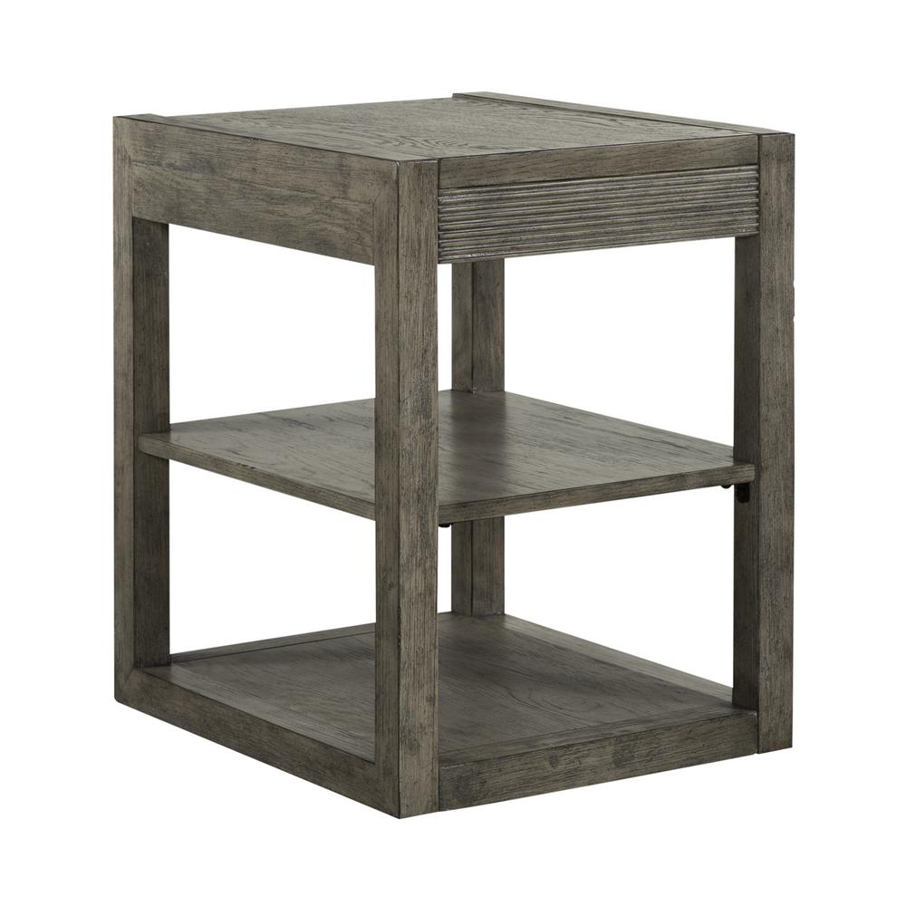 Chairside Table Contemporary Grey. Picture 2