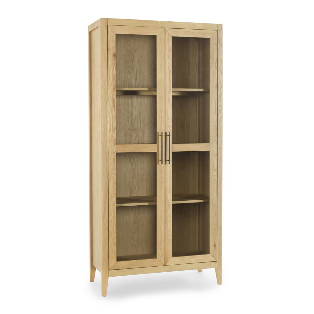 Beechgrove Curio Cabinet in Natural Brown. Picture 1