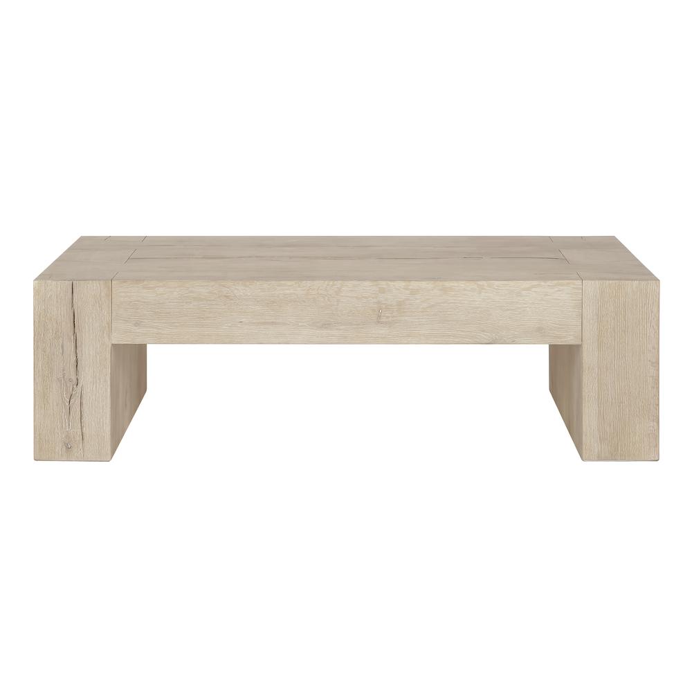 Bristol Cracked Oak Coffee Table in Meadow White. Picture 2