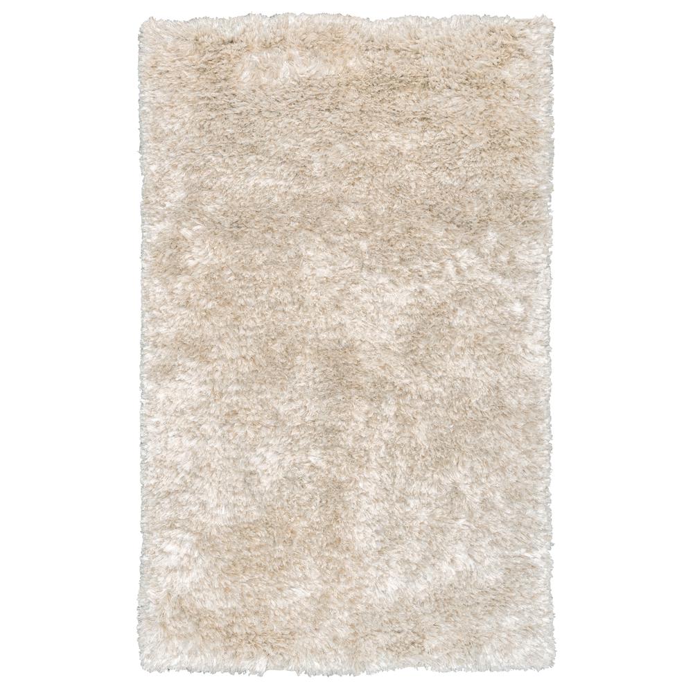 Elegante Hand-woven Shag Area Rug  Ivory 2x3. Picture 1