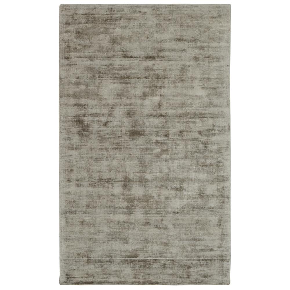 Cameron Hand-woven Distressed Viscose Area Rug  Silver 2X3. Picture 1