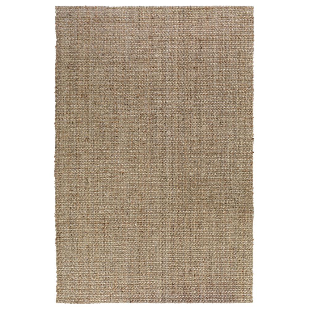 Savannah Hand-woven Jute Area Rug  Natural/Ivory 5X8. Picture 1