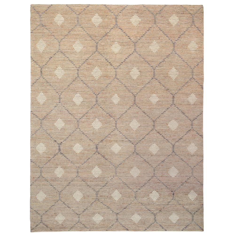 Reign Diamond Hand-woven Area Rug  Natural/Beige/Gray 9x12. Picture 1