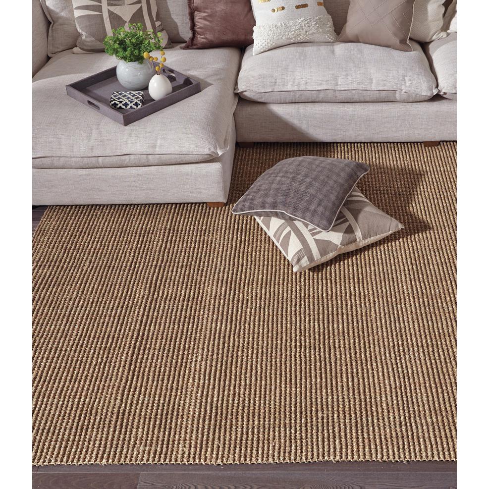 Shore  Hand-woven Seagrass Area Rug  Natural 4x6. Picture 2
