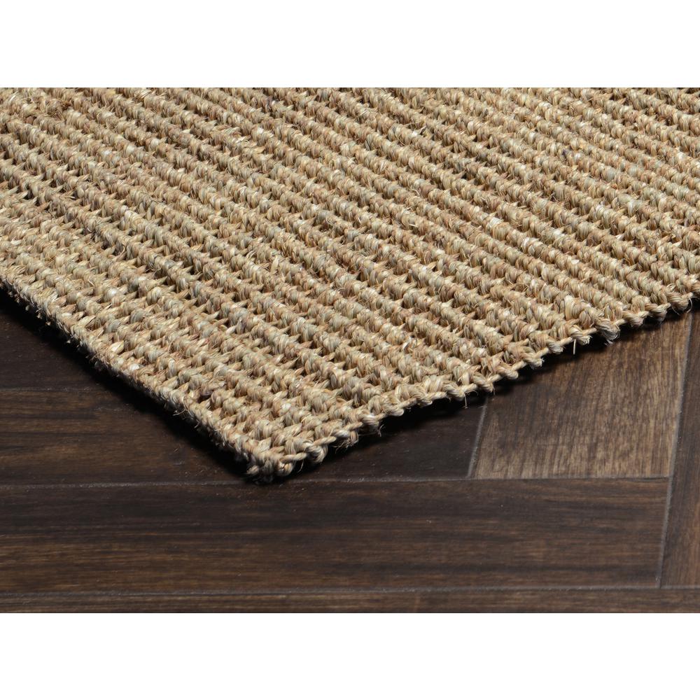 Shore  Hand-woven Seagrass Area Rug  Natural 5x8. Picture 3