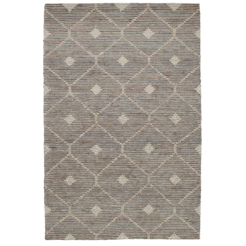 Reign Diamond Hand-woven Area Rug  Stone Gray 5X8. Picture 3