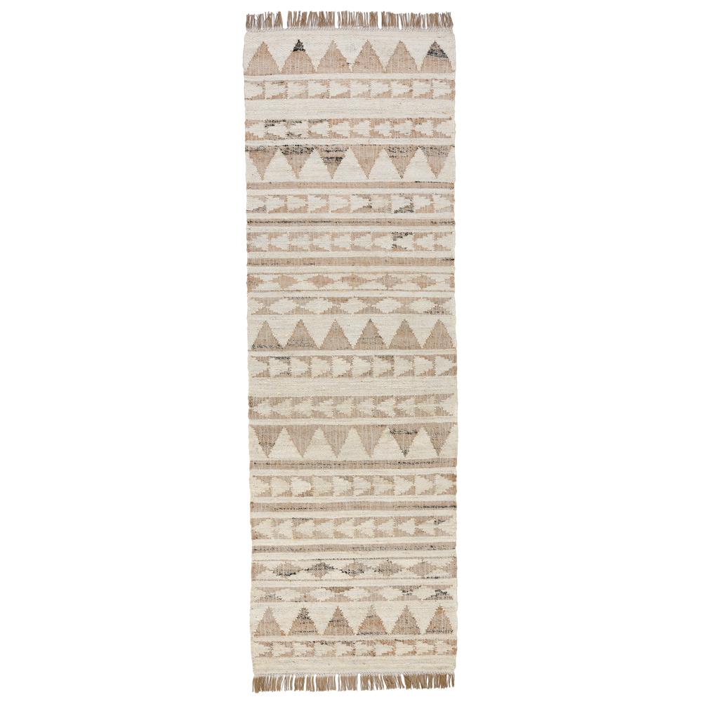 Camille Handwoven Jute Area Rug  Natural 2.6x8. Picture 1