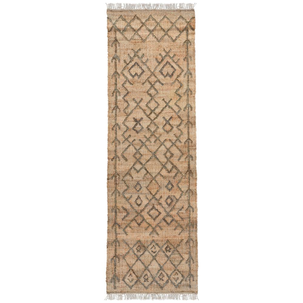 Manistique Beige and Green Accent Rug by Kosas Home. Picture 1