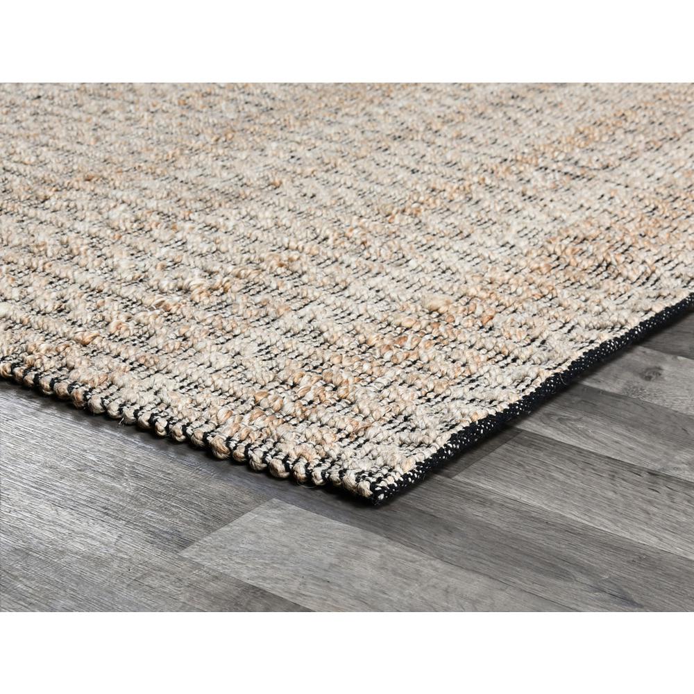 Paige Black/Natural Handwoven Area Rug by Kosas Home, 5x8. Picture 3