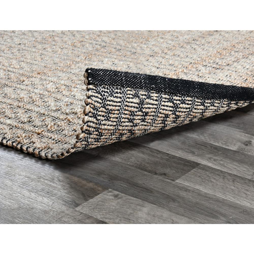 Paige Black/Natural Handwoven Area Rug by Kosas Home, 5x8. Picture 4
