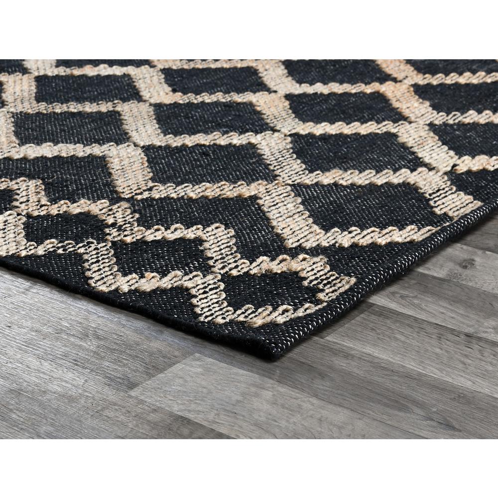 Katerina Black/Natural Handwoven Area Rug by Kosas Home. Picture 3