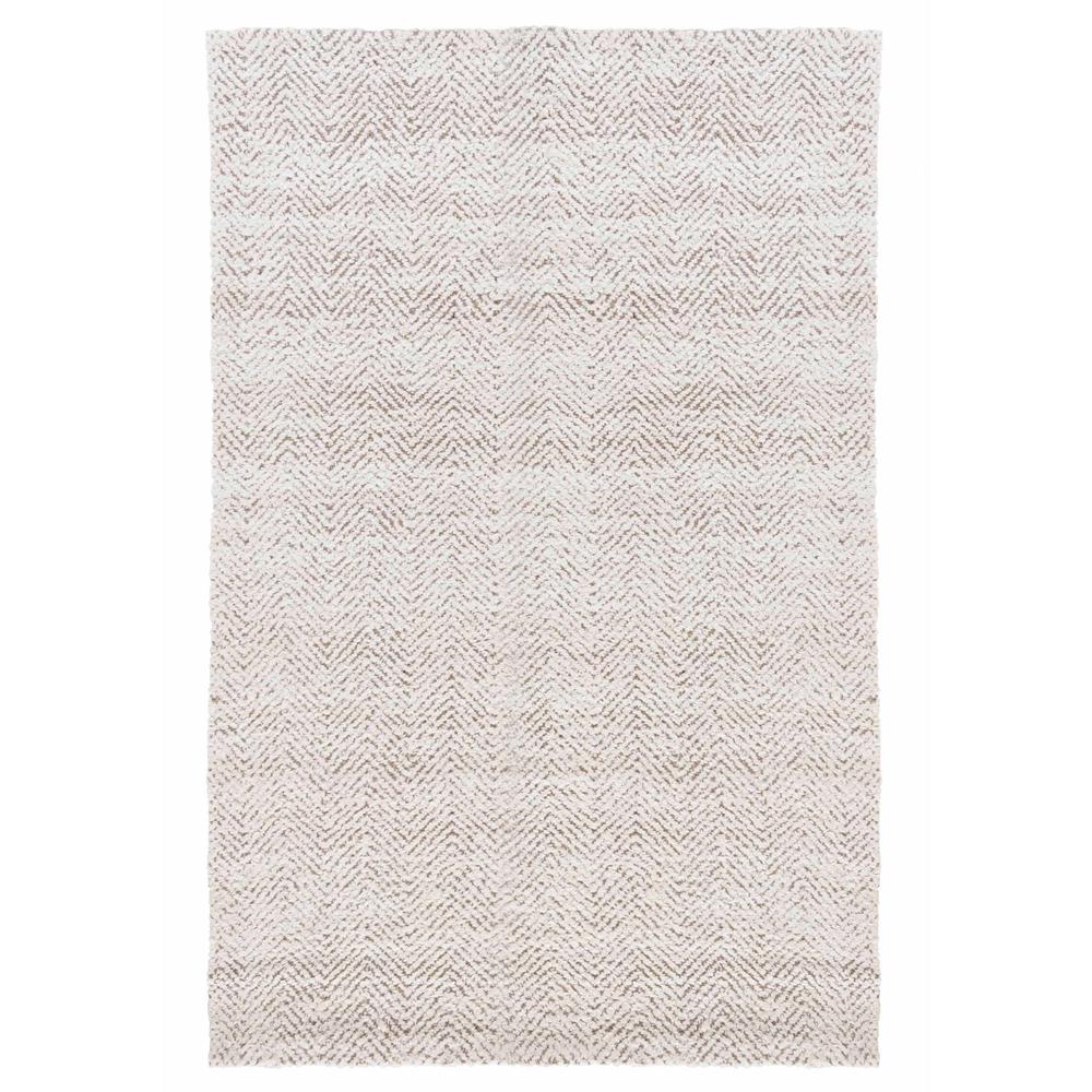 Chevron Hand-woven Jute Area Rug by Kosas Home, Ivory/Natural. Picture 1
