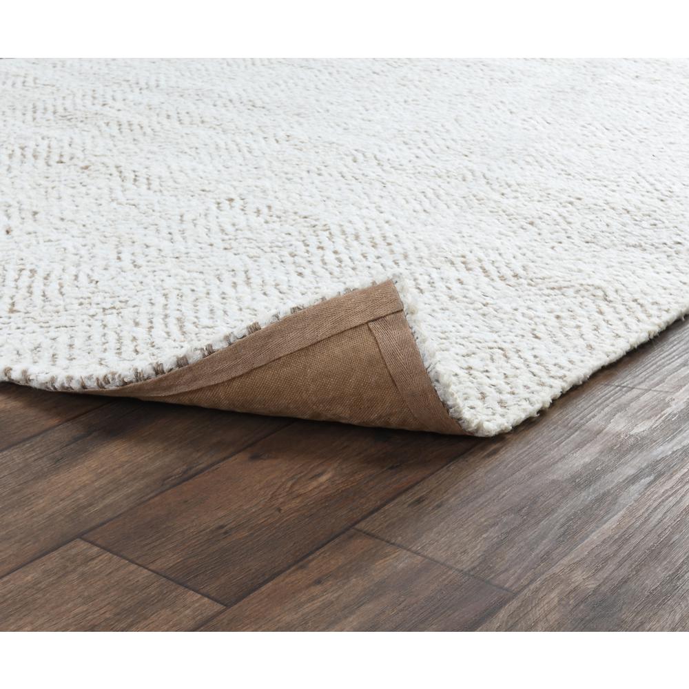 Chevron Hand-woven Jute Area Rug Ivory/Natural, by Kosas Home. Picture 4