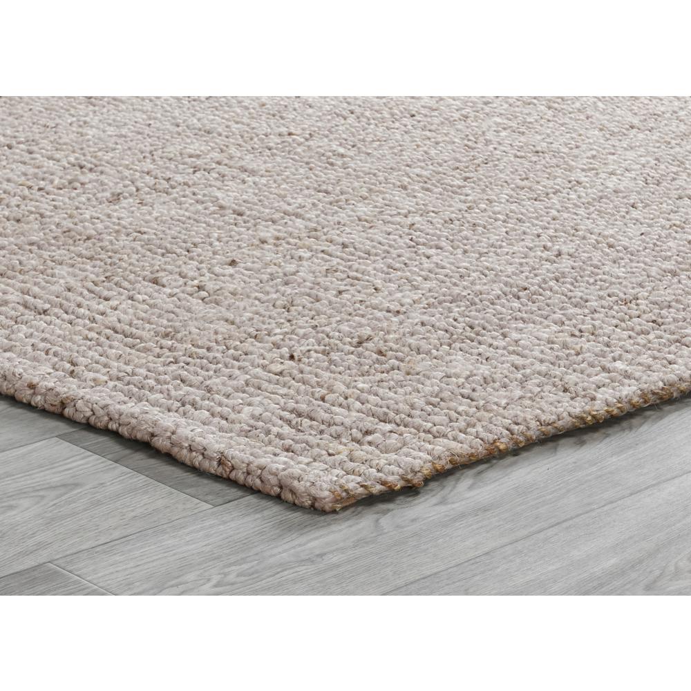 Annello Handspun Jute, Oatmeal Beige Area Rug by Kosas Home. Picture 3