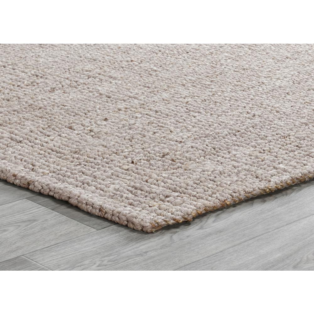 Annello Handspun Jute Area Rug Oatmeal Beige by Kosas Home. Picture 3