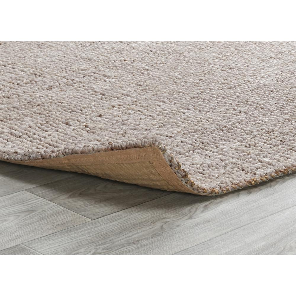 Annello Handspun Jute Area Rug Oatmeal Beige by Kosas Home. Picture 4