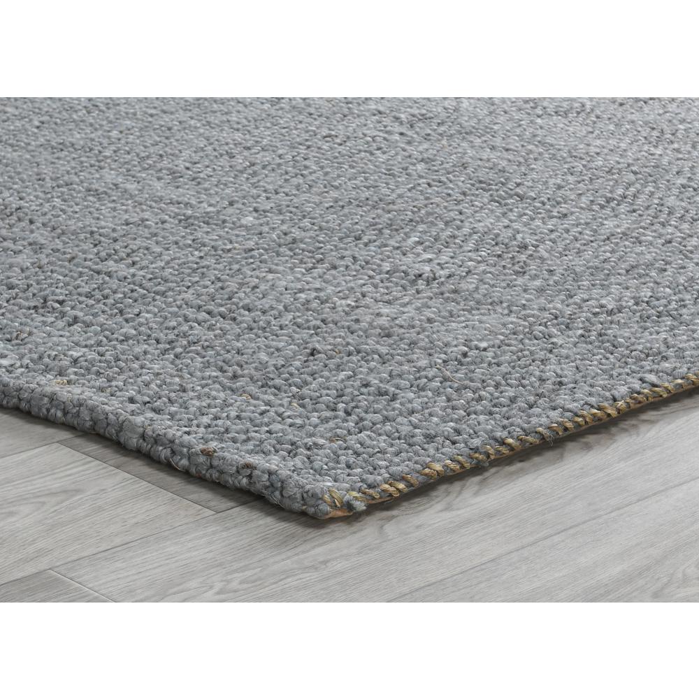 Annello Handspun Jute Area Rug by Kosas Home, Blue Charcoal. Picture 3