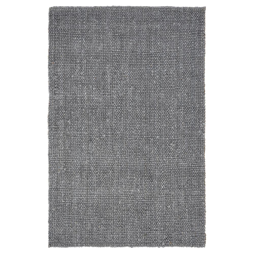 Annello Handspun Jute Area Rug by Kosas Home Blue Charcoal. Picture 1