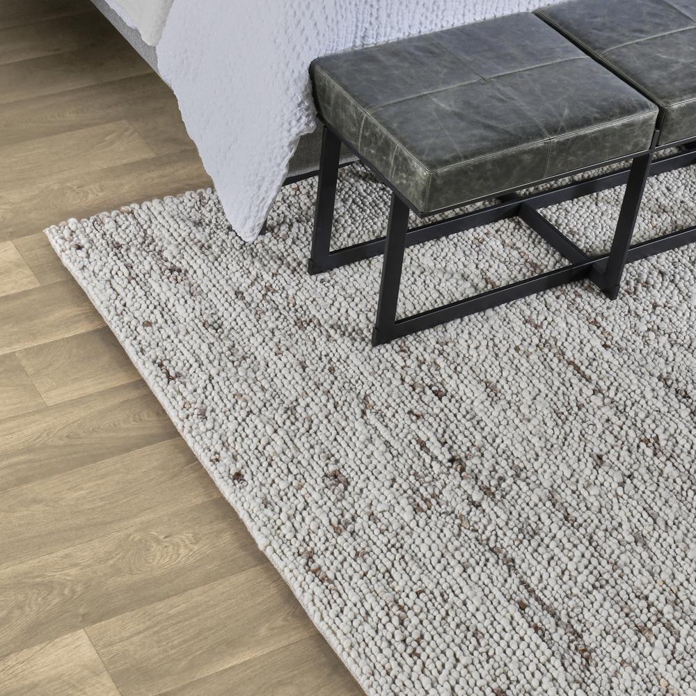 Loomis Heathered Wool Area Rug by Kosas Home. Picture 5